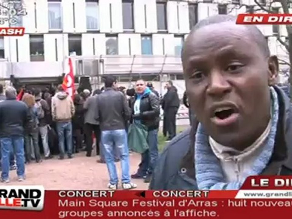 Sans Papiers : De la manif à l'Expulsion (Lille)