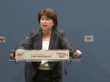 Discours de Martine Aubry à Grenoble