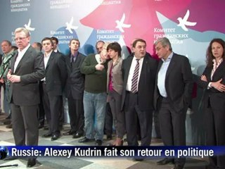 Russie: l'ex-ministre des finances fait son retour en politique
