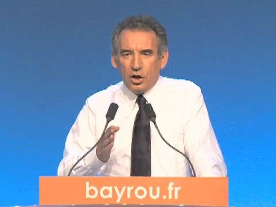 François Bayrou, discours de Poitiers - 050412