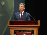 Cumhurbaşkanı Gül'ün, Harp Akademileri Komutanlığı'ndaki konferansı