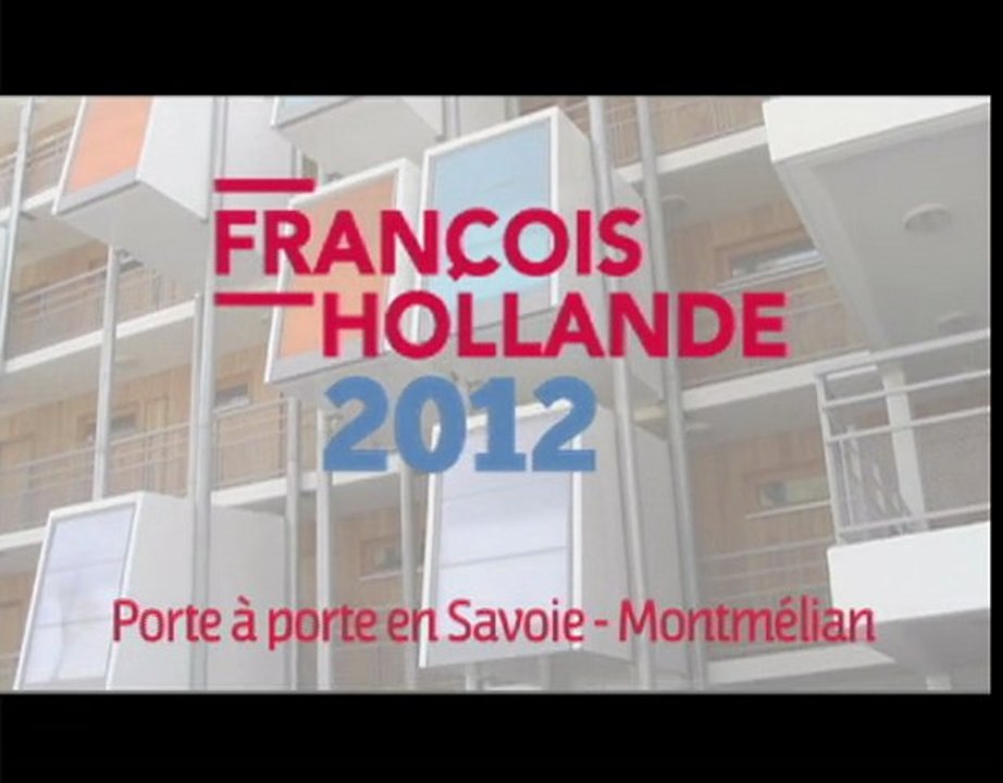 Savoie : Porte à porte pour François Hollande