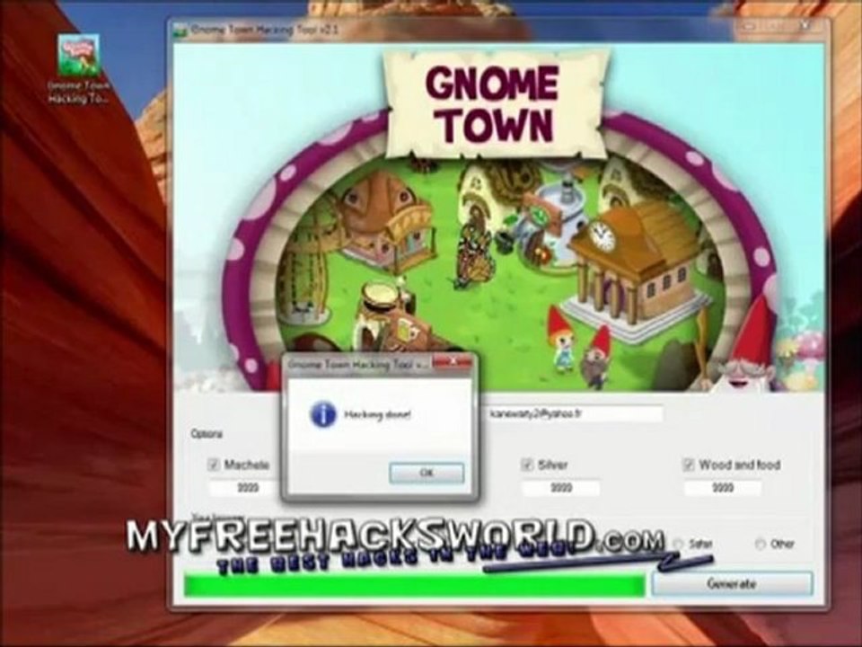 Gnome Town Hack / April May 2012 Fixed Update / FREE Download machete_gold_silver_food_wood