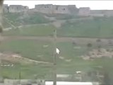 فري برس ريف حماه المحتل حفر خندق حول القلعة الاثرية  قلعة المضيق 5 4 2012