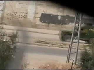 فري برس حماةالمحتلة الأليات العسكرية التي دخلت  مشاع الأربعين 5 4 2012