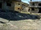 فري برس حمص   حي باباعمرو آثار القصف و الدمار في الحارة القديمة الحاكورة   5 4 2012