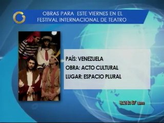 Las propuestas del Festival de Teatro Internacional en Caracas
