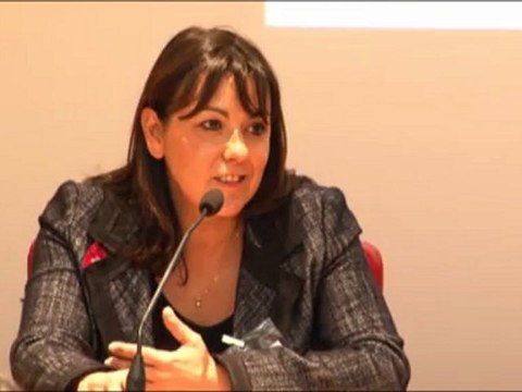 Catherine Poncin au colloque le numérique, moteur du changement