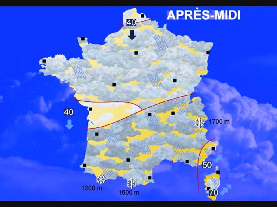 Météo 7 avril 2012: Prévisions pour Pâques et la semaine prochaine: variable, pluie et orages !