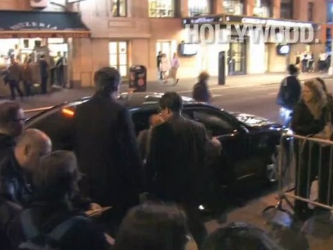 Matthew Broderick greeting fans at Nice Work If You Can Get It