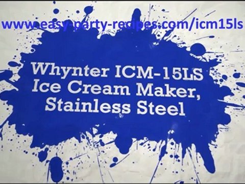 Whynter ICM-15LS Ice Cream Maker, Stainless Steel