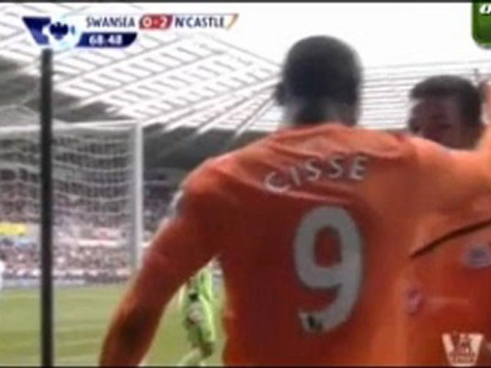 Newcastle united 2-0 Swansea City Premier league