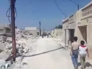 فري برس حماة المحتلة الدمار في حي السبيل أكثرمن عشرين منزل مهدم6 4 2012