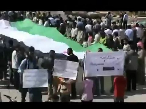 فري برس إدلب جبل الزاوية قرية سرجة مظاهرة في جمعة من جهز غازيا فقد غزا6 4 2012