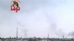 فري برس  ريف دمشق دوما تصاعد الدخان نتيجة القصف 06 04 2012