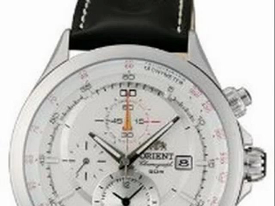 Orient CTD0T004W Chronograph minute Leather