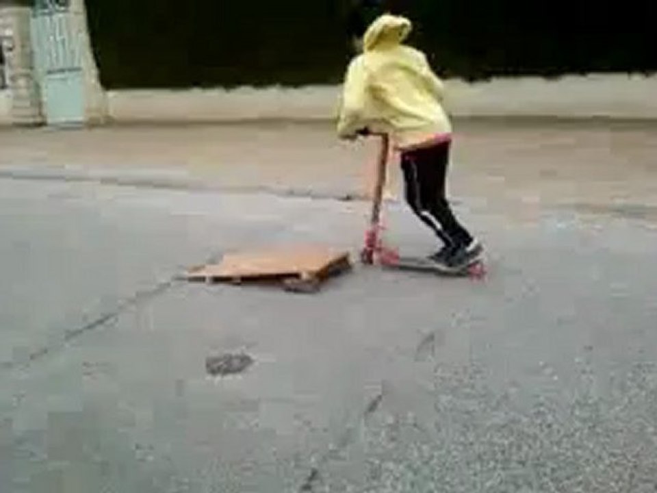 je fais un 180 en trott