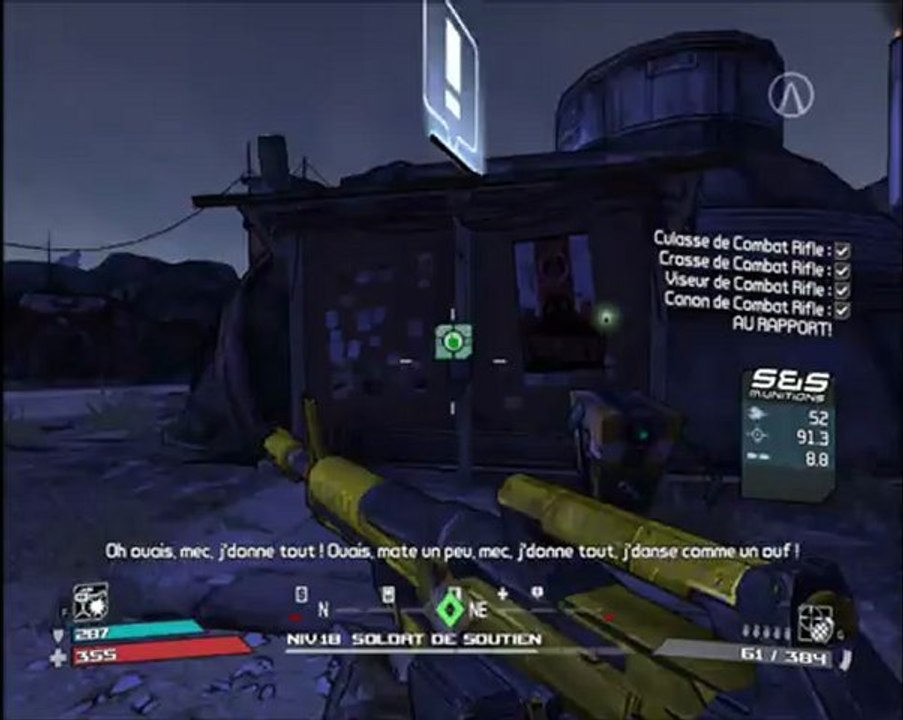 borderlands récupération : combat rifle