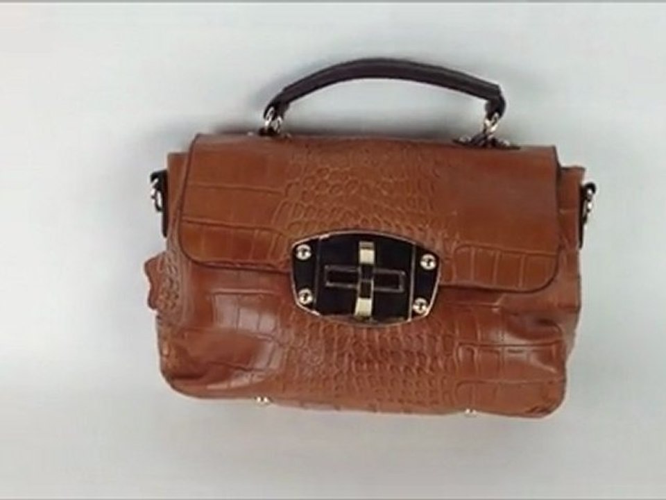 Leather Satchel Handbag