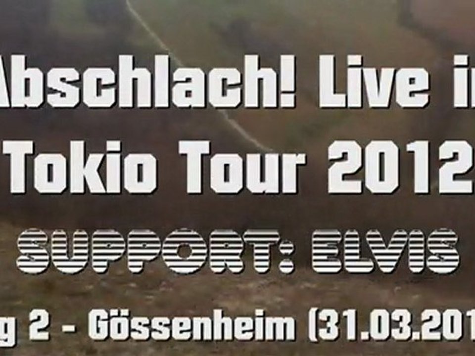 Abschlach! & Elvis - Live in Tokio Tour 2012 (2. Tag: Gössenheim 31.03.2012)