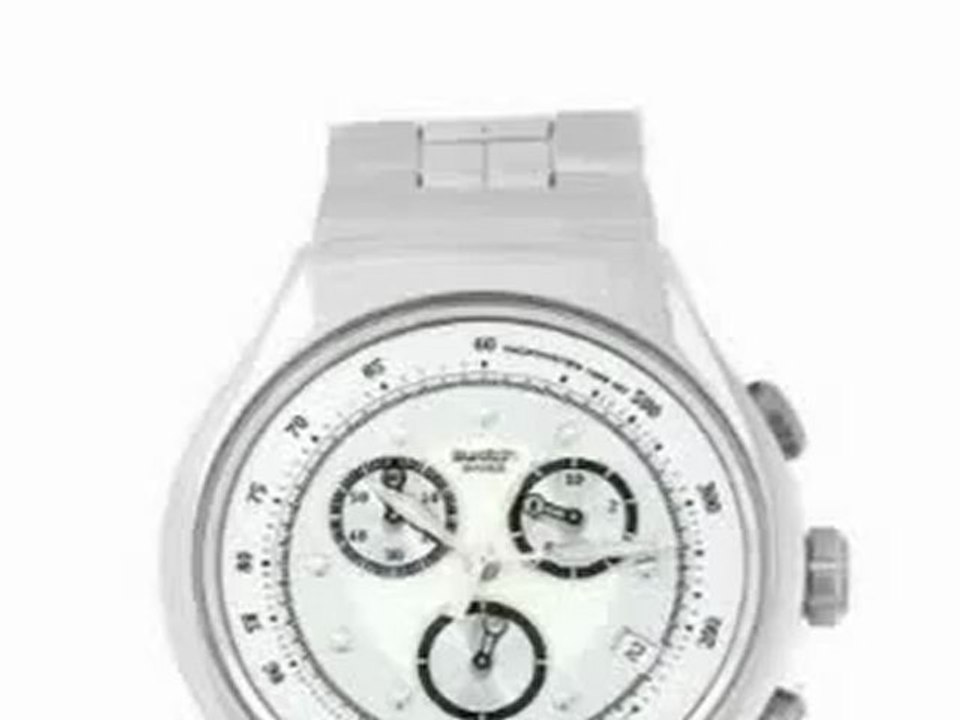 Swatch YOS401G Chrono Wealthy Silver