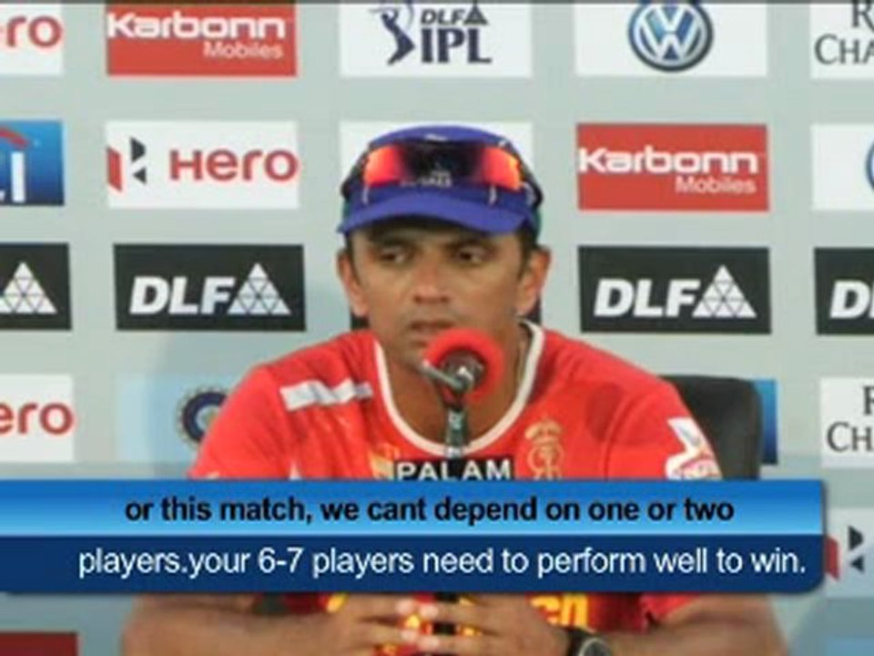 Rahul Dravid's Pre-match PC