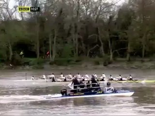 Cambridge Oxford Boat Race 2012 Swimmer Incident