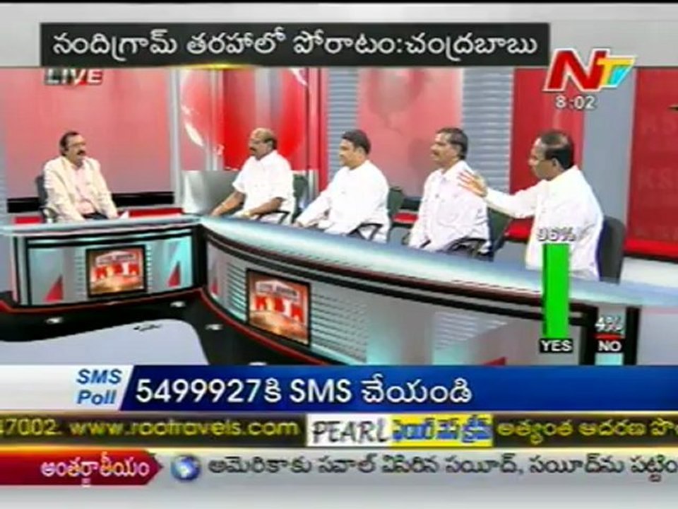 Live show with KSR-Cong Vakati Narayana Reddy-TRS Ganesh Gupta-YSR Jupudi-TDP Kodela-02