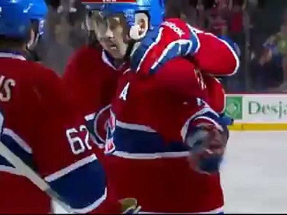 thomas plekanec scores 3-on-5 shorthanded