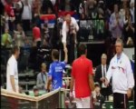 Tipsarevic vs Stepanek Davis Cup 2012 QF - Last Point