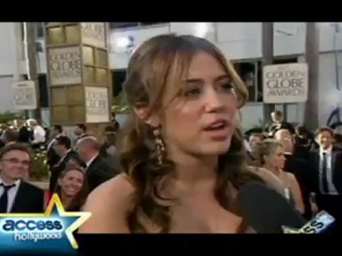 Miley Cyrus Talks John Travolta Family Tragedy - Golden Globes 2009