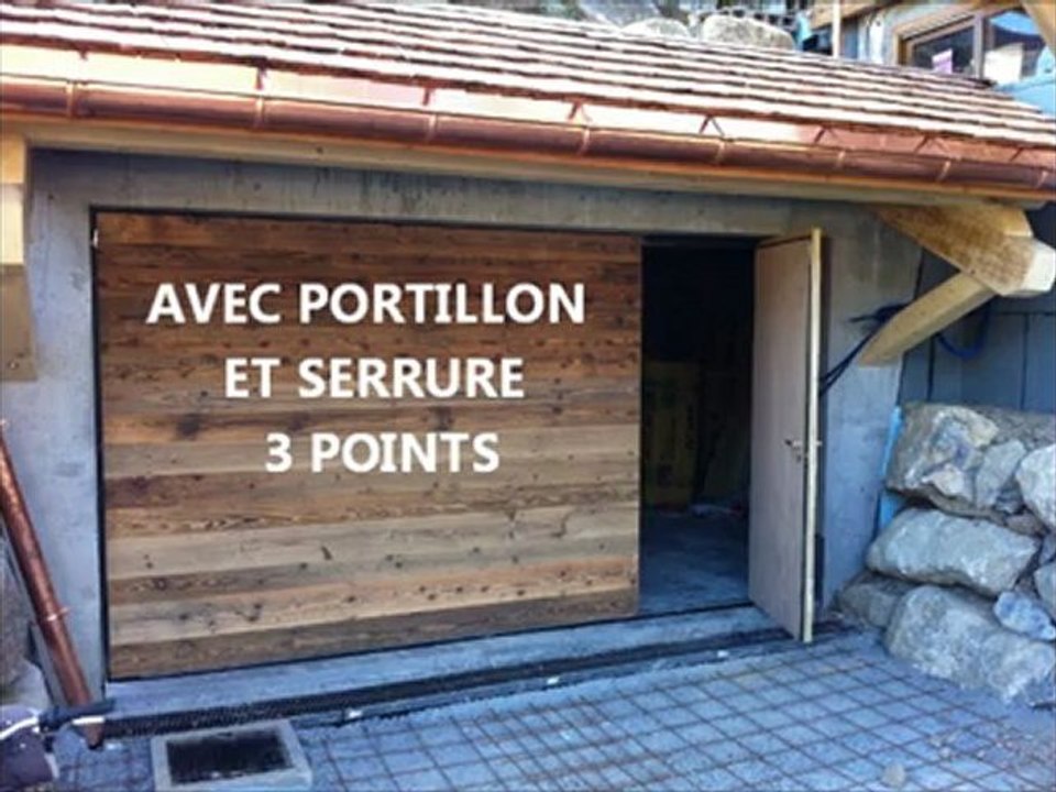 porte de garage contre poids