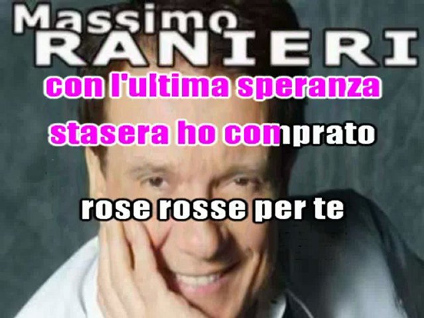 Massimo Ranieri - Rose rosse karaoke - Video Dailymotion