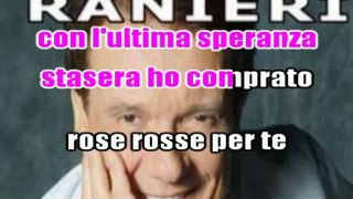 Massimo Ranieri - Rose rosse karaoke