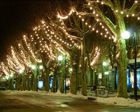 Chambéry nuit d'hiver