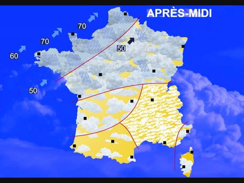 Météo 9 avril 2012: Prévisions à 7 jours: pluie, orages, douceur !