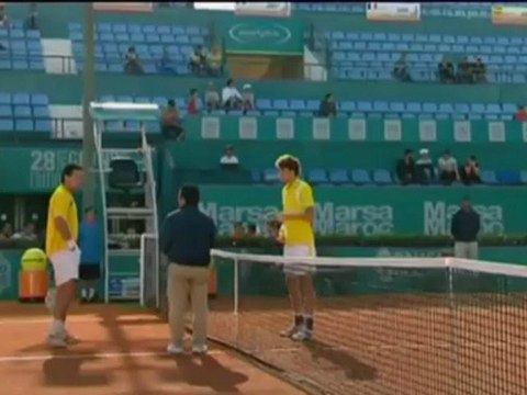 LAMINE OUAHAB VS ROBIN HAASE (ATP CASABLANCA 2012 FIRST ROUND)