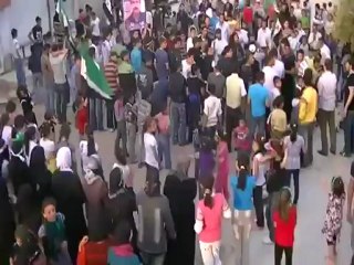 فري برس درعا مظاهرة درعا البلد 8 4 2012 ج1