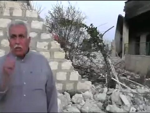 فري برس ادلب أثار الدمار الذي حل بالمنازل بقرية حزانو 8 4 2012