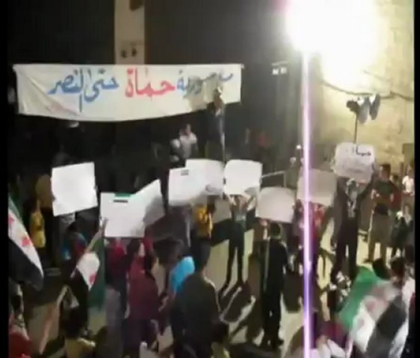 فري برس حماه المحتلة مشاع الفروسيه واغنية جنو جنو البعثيه 8 4 2012