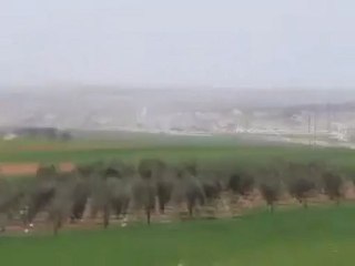 فري برس حلب الجيش الاسدي يقصف تل رفعت ودير جمال بالدبابات 8   4   2012