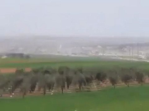 فري برس حلب الجيش الاسدي يقصف تل رفعت ودير جمال بالدبابات 8 4 2012