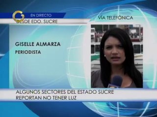 Varios sectores del estado Sucre se encuentran sin electricidad por avería en subestación Espuga