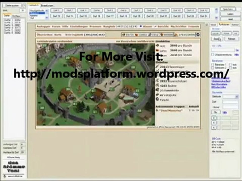Die Stämme & Tribal Wars Bot Hack / Fixed Update / April May 2012
