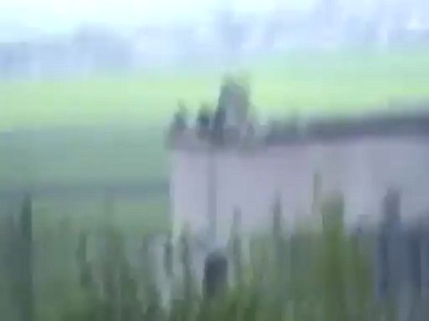 فري برس حماه المحتلة قسطون تمركز القناصة على مبنى محطة ضخ المياه 8 4 2012