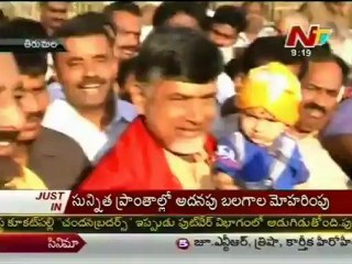 Chandrababu Naidu visits tirumala tirupathi