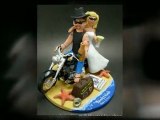 Harley Motorcycle Wedding Cake Toppers