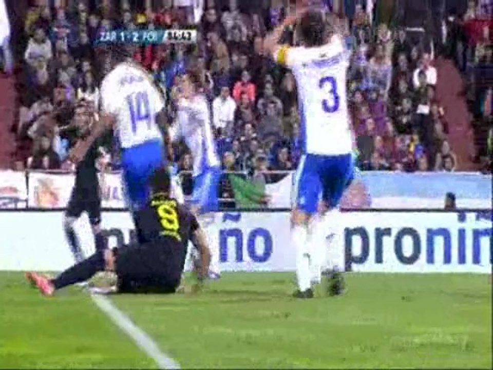 Real Saragossa - FC Barcelona 1:4 7//04//2012 - Primera Division: 32. kolejka