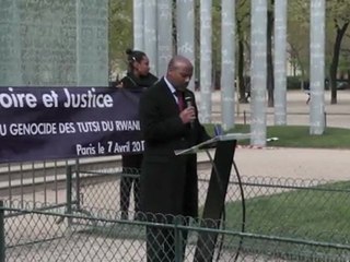 18ème Commémoration du Génocide des Tutsi au Rwanda, Paris, 7 avril 2012 - M. Jacques Kabale, ambassadeur du Rwanda en France