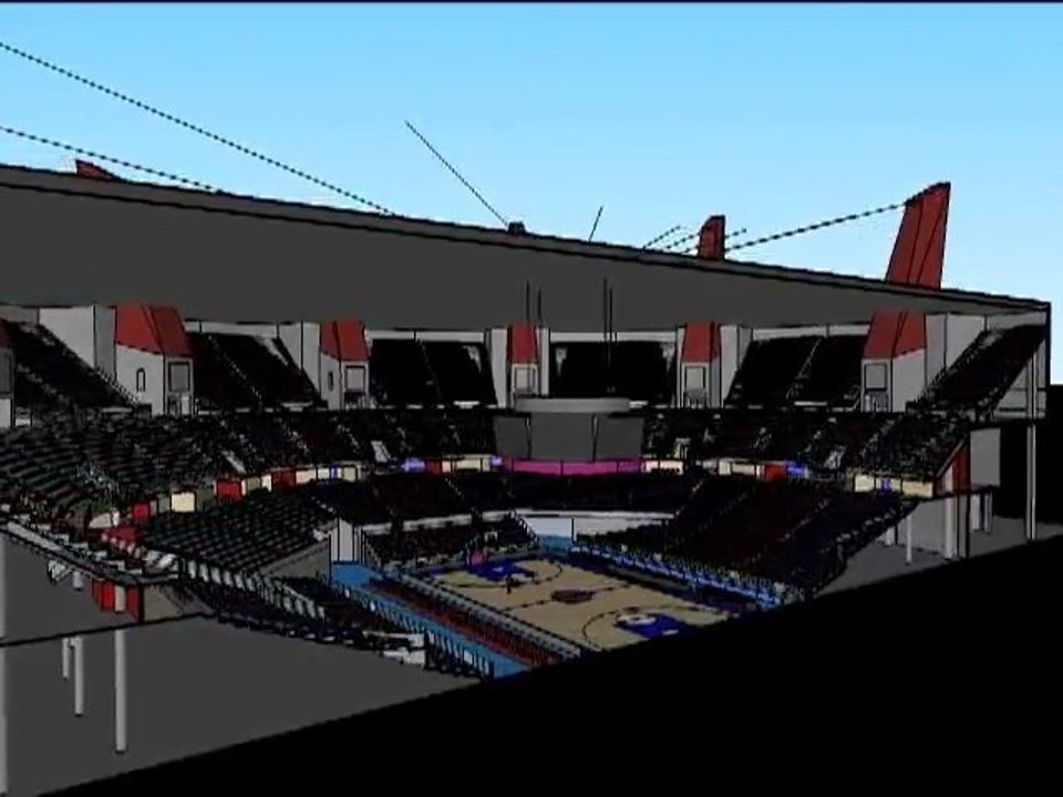 Fernando Buesa Arena (εγκάρσια τομή)